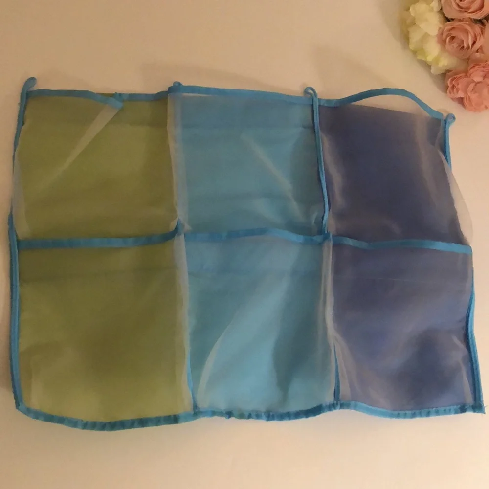 Ikea Kusiner 6 Pocket Wall Storage Organizer Blue & Green Kids wall Storage